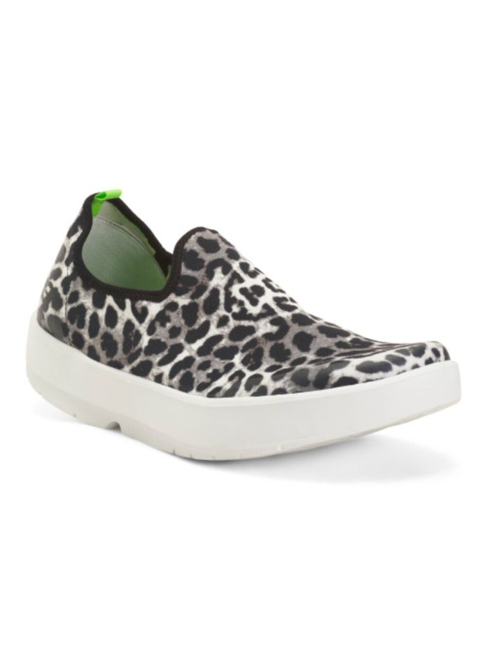 (New) OOFOS‎ – OOmg eeZee Low Recovery Shoes (White Cheetah) – Women's 8